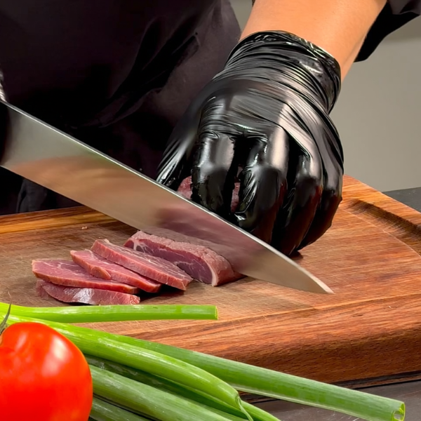 Gourmet bowl with fresh herbs